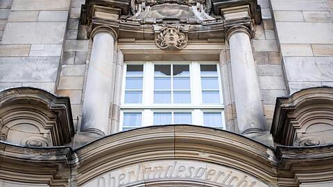 Außenfassade des Oberlandesgerichts in Düsseldorf.
