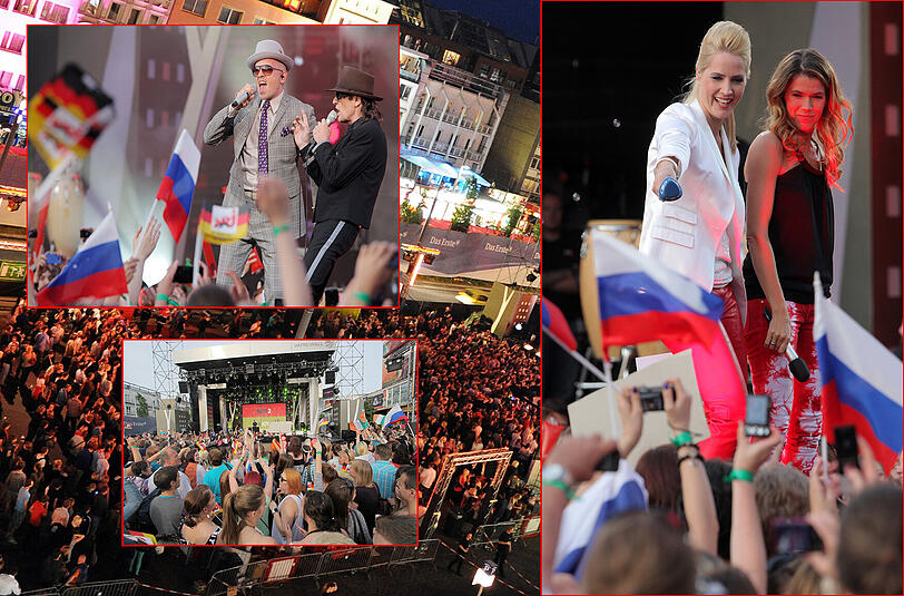 Super Stimmung auf dem ESC-Fanfest auf der Reeperbahn: Trotz der Kritik am diesjährigen Austragungsland feierten die Fans in Hamburg eine unbeschwerte Party. Die Bilder!