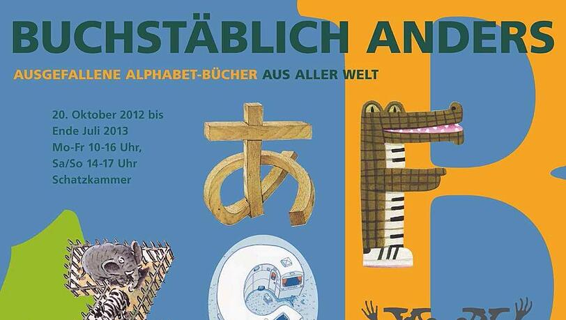 Das Plakat zur Ausstellung "Buchstäblich anders" in der Internationalen Jugendbibliothek. Das Plakat zur Ausstellung "Buchstäblich anders" in der Internationalen Jugendbibliothek.
