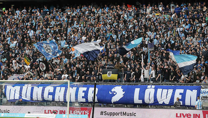 Zurück im Fanblock des TSV 1860 - auch in der Allianz Arena: die Ultra-Gruppierung Münchner Löwen in der Nordkurve der Sechzger. Zurück im Fanblock des TSV 1860 - auch in der Allianz Arena: die Ultra-Gruppierung Münchner Löwen in der Nordkurve der Sechzger.
