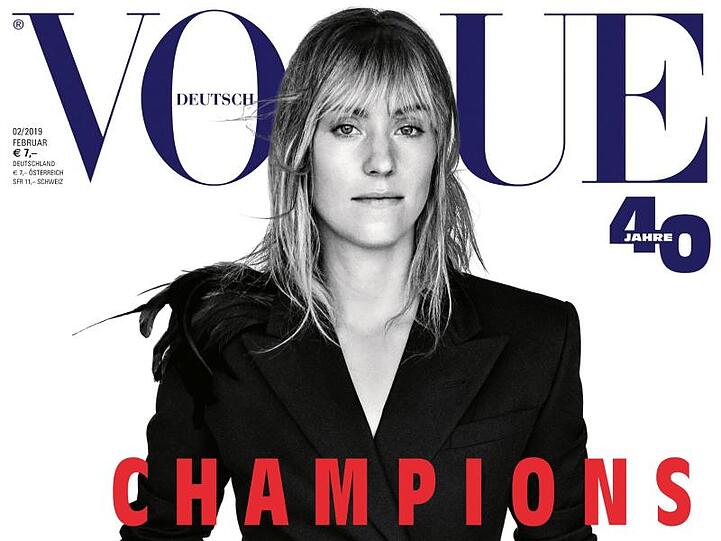 Wimbledon-Siegerin Angelique Kerber auf dem Vogue-Cover.