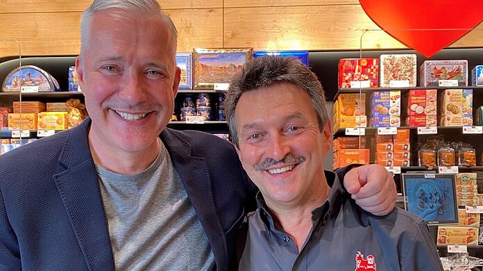Eingespieltes Lebkuchen-Team: Alexander Herrmann (l.) und Walter Heiselbetz.