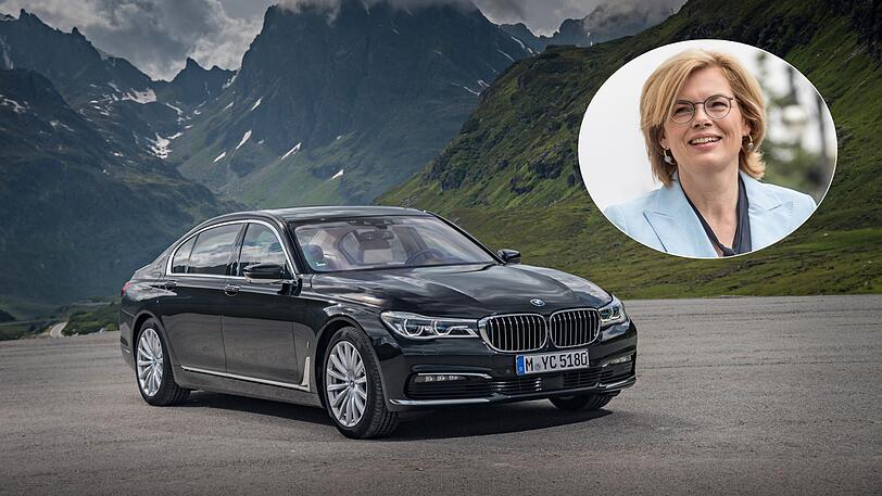 Julia Klöckner, Bundesministerin für Ernährung und Landwirtschaft: BMW 740Le xDrive iPerformance mit einem CO2-Ausstoß von 224 g/km.