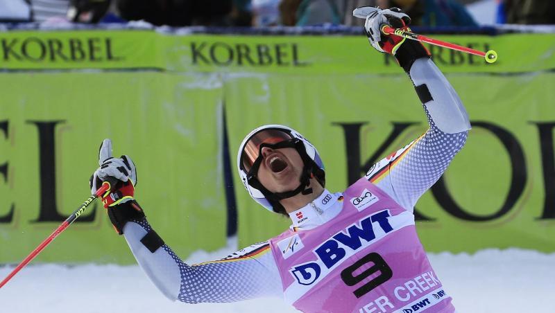 Inzwischen ist die Freude über den Sieg in Beaver Creek getrübt: Stefan Luitz wird ein Regelverstoß vorgeworfen.