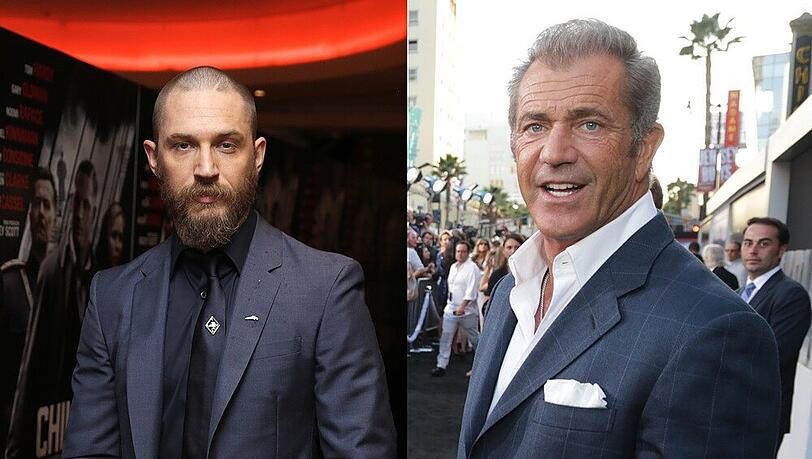Mad Max I. und II.: Tom Hardy (li.) und Mel Gibson auf dem roten Teppich Mad Max I. und II.: Tom Hardy (li.) und Mel Gibson auf dem roten Teppich