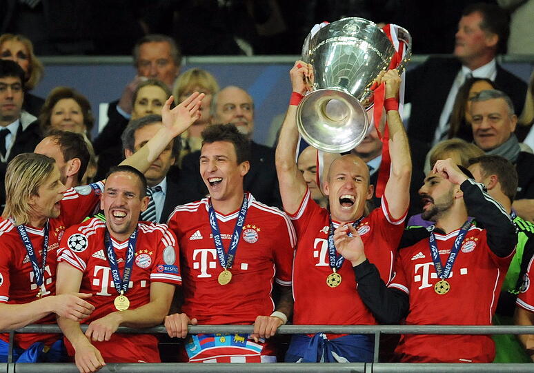 Der FC Bayern gewinnt dank Robben dort 2013 das Champions-League-Finale.