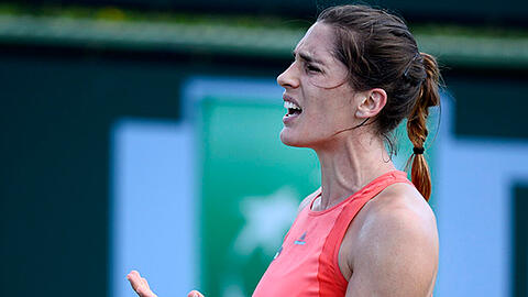 "Schwere Schlacht": Andrea Petkovic im Spiel gegen Barbora Strykova.