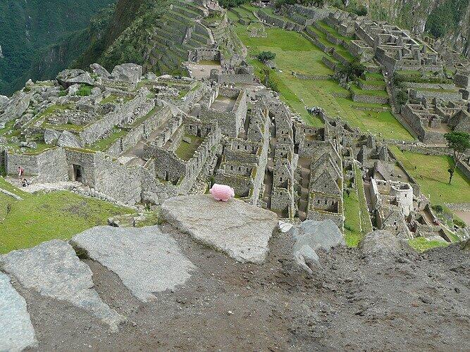 Und auch die Macchu Pichu, die Ruinenstadt der Inkas hat das kleine Ding gesehen, genauso wie...