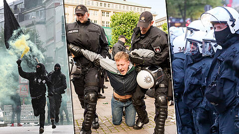 So wild geht's schon vor dem G20 in Hamburg zu