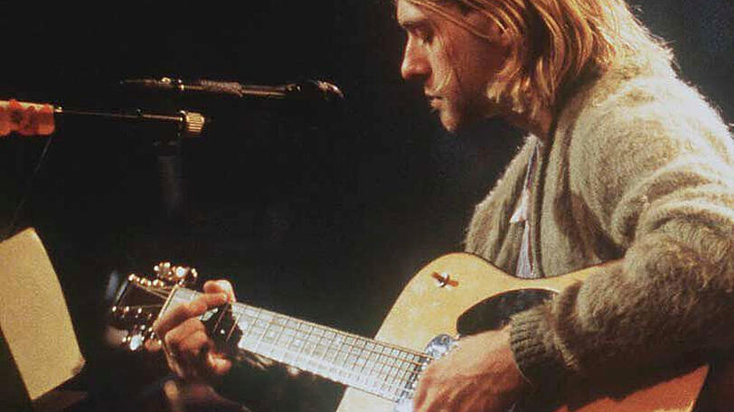 Kurt Cobain während des "MTV Unplugged"-Konzerts im November 1993