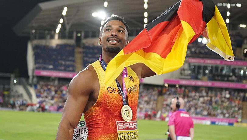 Leo Neugebauer hat bei der Leichtathletik-EM Gold gewonnen. Leo Neugebauer hat bei der Leichtathletik-EM Gold gewonnen.
