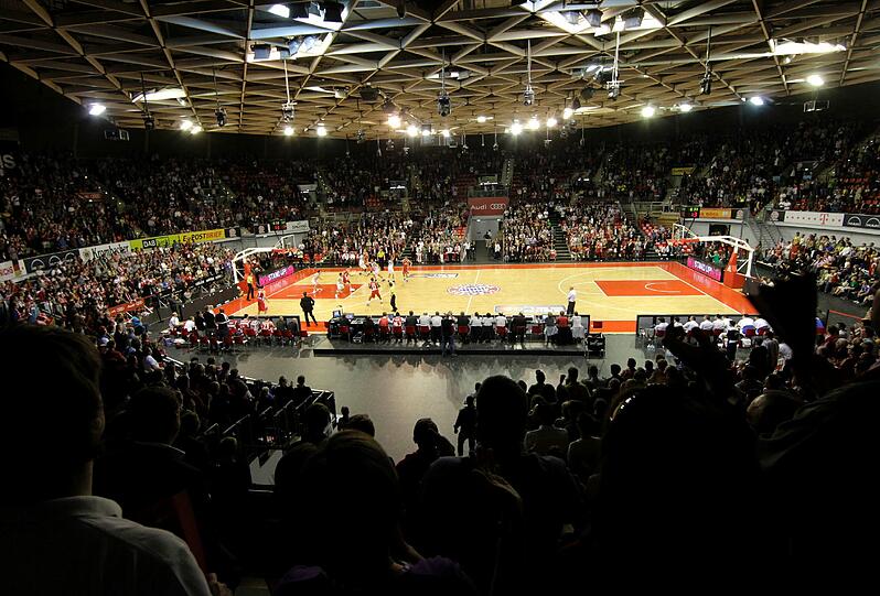 Der Audi Dome, die Spielstätte der Basketballer des FC Bayern.