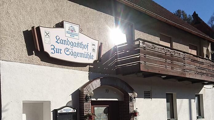 Beliebtes Wirtshaus im bayerischen Hiltpoltstein: Der Gasthof "Zur Sägemühle".