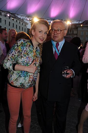 Leslie Clio und Dr. Hubert Burda.