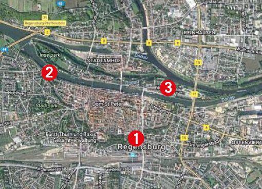 Malina ist auf dem Weg zu ihrer WG im Norden (3) verschwunden. Zuletzt hat ihre Mitbewohnerin vom Ernst-Reuter-Platz (1) von ihr gehört, Malinas Handy finden Passanten im Herzogpark (2).