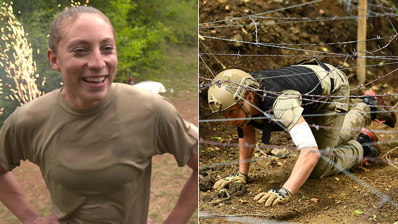 Nur eine von vielen Herausforderungen: Viola Oberländer bei "Hart. Härter. Höllencamp".