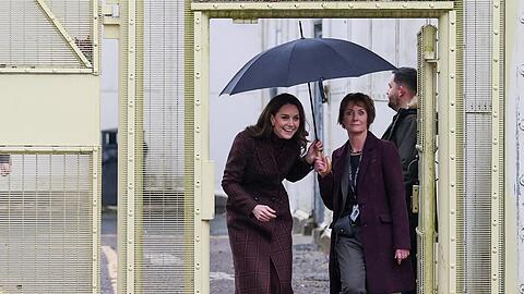 Prinzessin Kate besucht die Mutter-Baby-Einheit im Gefängnis HMP Styal in Cheshire.