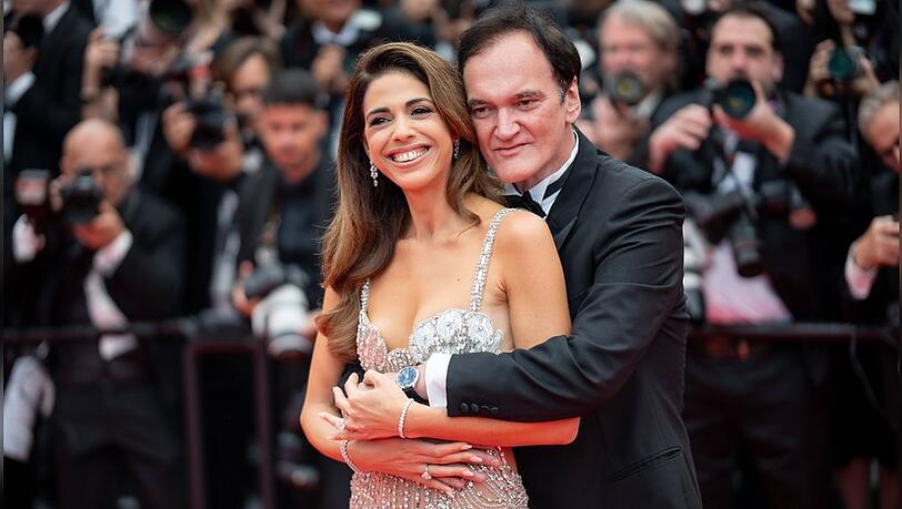 Quentin Tarantino und seine Ehefrau Daniella Pick auf dem roten Teppich in Cannes.