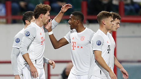 Gehören mittlerweile zu den Anführern beim FC Bayern: Leon Goretzka und Joshua Kimmich (beide vorne).
