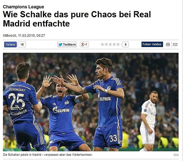 Focus erzählt die Geschichte der Schalker, die bei Real Madrid das pure Chaos entfachten.
