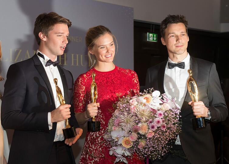 Der US-amerikanische Schauspieler Patrick Schwarzenegger, das israelische Model Bar Refaeli und der Schauspieler Florian David Fitz. Schwarzenegger wurde in der Kategorie Newcomer International, Refaeli in der Kategorie Model International und Fitz in der Kategorie Actor National ausgezeichnet.