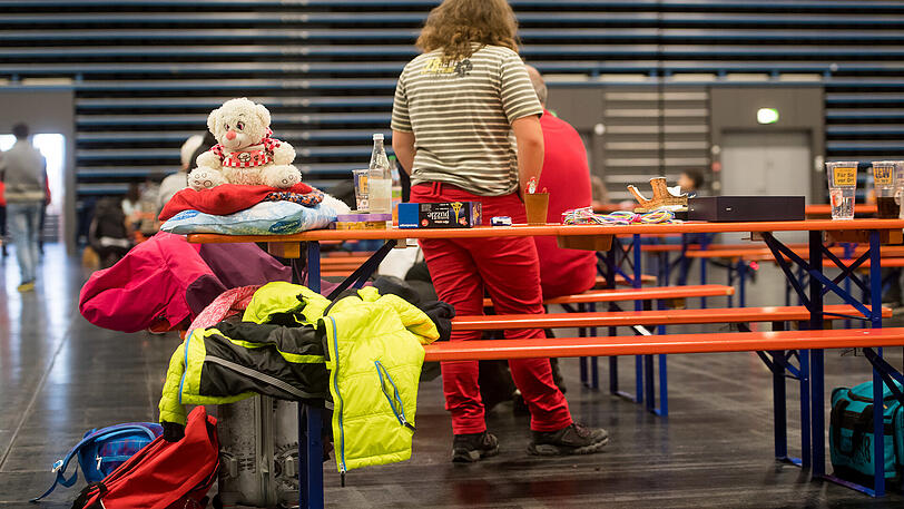Warten auf das Ende der Evakuierungsmaßnahmen.