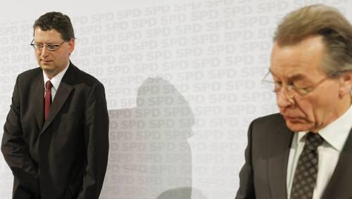 Thorsten Schäfer-Gümbel und Franz Müntefering im Willy-Brandt-Haus. Thorsten Schäfer-Gümbel und Franz Müntefering im Willy-Brandt-Haus.