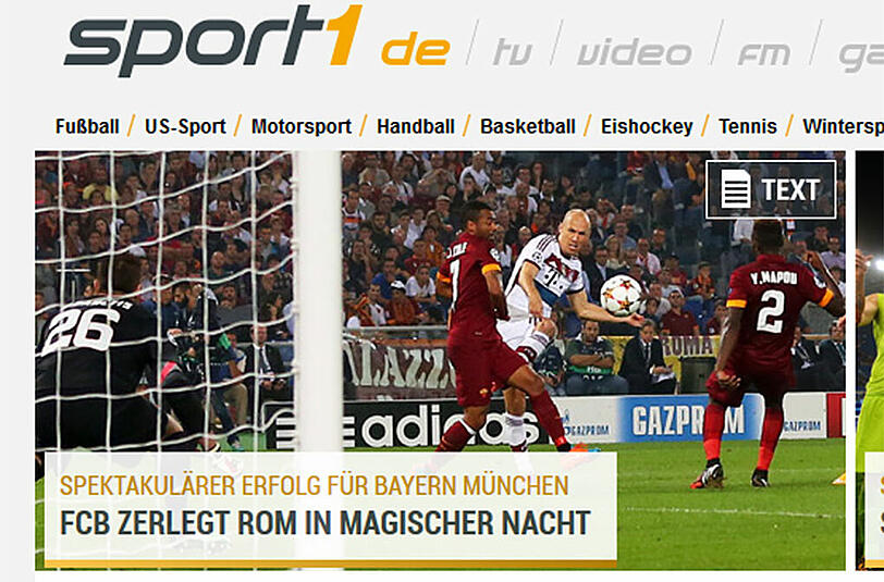 "Zerlegt in magischer Nacht": So schätzt es sport1 ein.