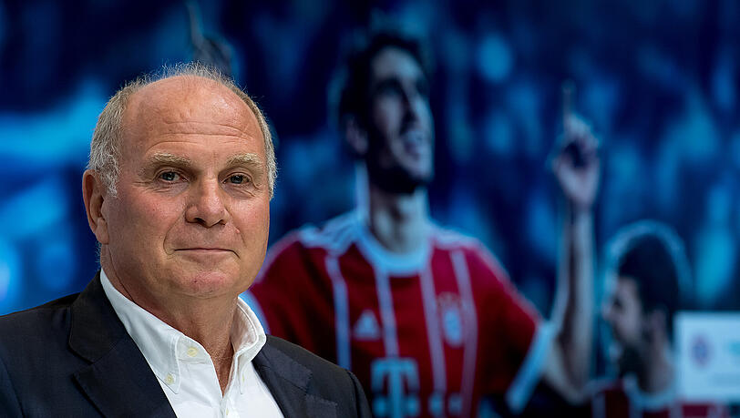 Bayern-Präsident Uli Hoeneß am Montag beim Siemens-Sponsorentermin. Bayern-Präsident Uli Hoeneß am Montag beim Siemens-Sponsorentermin.