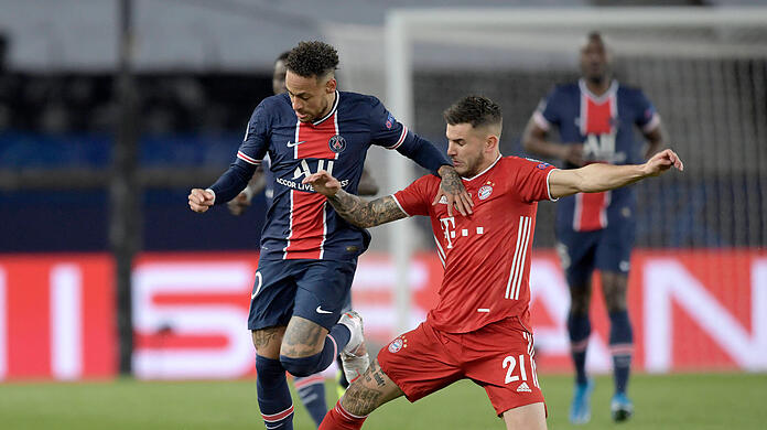 Sind sie bald Team-Kollegen bei PSG? Lucas Hernandez und Neymar.