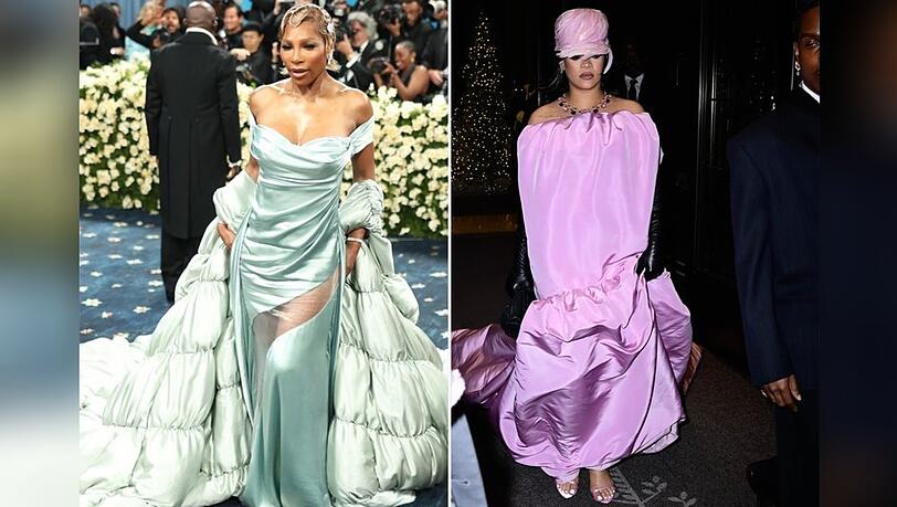 Ob Serena Williams in Hellblau oder Rihanna in Pink: "Duvet Dressing" ist der Trendlook des Winters. Ob Serena Williams in Hellblau oder Rihanna in Pink: "Duvet Dressing" ist der Trendlook des Winters.