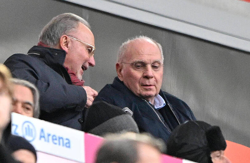 Bayern-Aufsichtsr&auml;te: Uli Hoene&szlig; (r.) und Karl-Heinz Rummenigge.