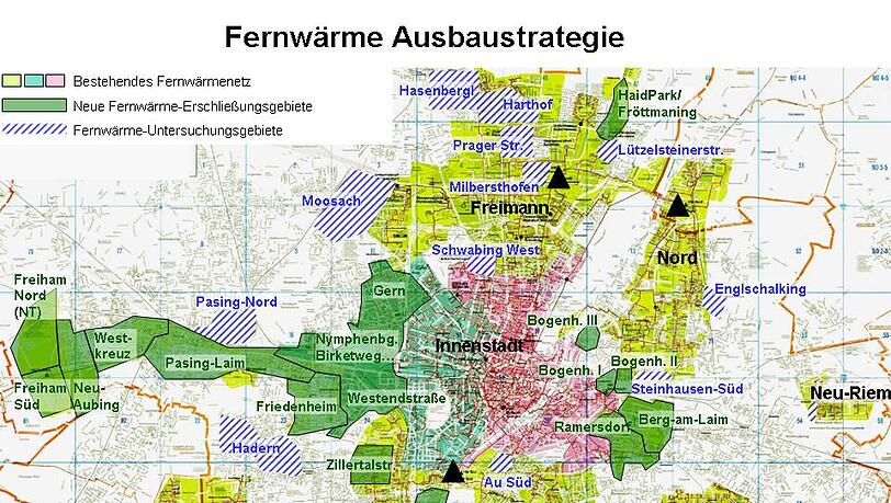 Ein neuer Stadtteil bekommt die Fernwärme: Um Freiham versorgen zu können, wird vor allem im Westen viel gebudelt. Ein neuer Stadtteil bekommt die Fernwärme: Um Freiham versorgen zu können, wird vor allem im Westen viel gebudelt.