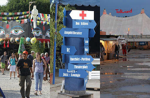 Münchens beliebtes Sommerfestival läuft wieder. Am Mittwoch wurde das Tollwood 2011 eröffnet. Impressionen von Tag 1.