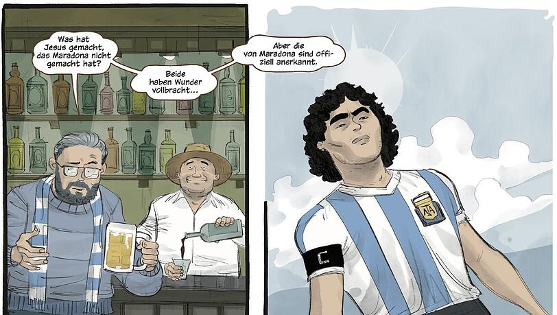 Diego Maradona hat wahre Wunder vollbracht, die Heiligsprechung konnte nicht ausbleiben. Diego Maradona hat wahre Wunder vollbracht, die Heiligsprechung konnte nicht ausbleiben.