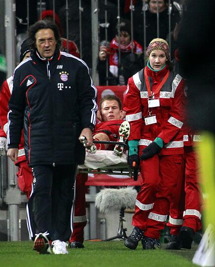 Manchmal allerdings auch bei schweren Verletzungen, wie im Dezember 2012 bei Holger Badstuber.