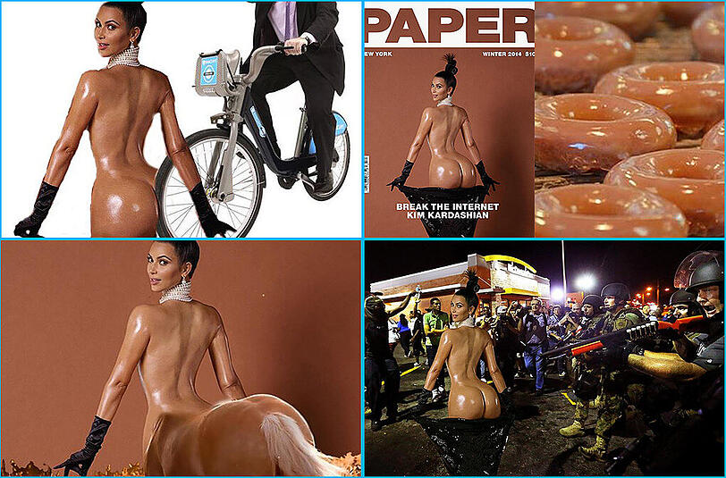 Kim Kardashian ist wahrlich POpulär: Das Netz lacht sich über das neue Cover des Reality-TV-Stars kaputt.