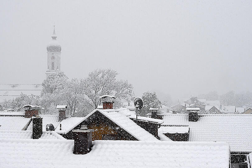 Weitere Schneebilder aus Bayern und Deutschland.