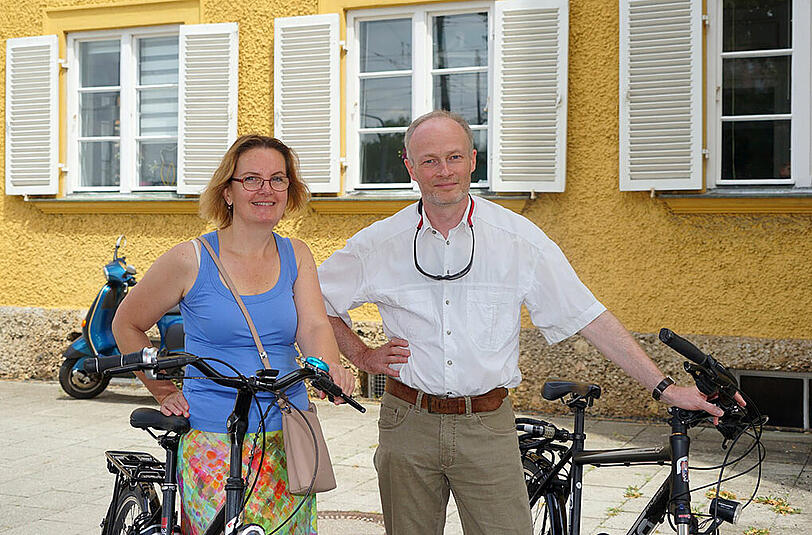 Opernsängerin Simone Stäger (51) und Teamleiter Markus Niedermeier (50).