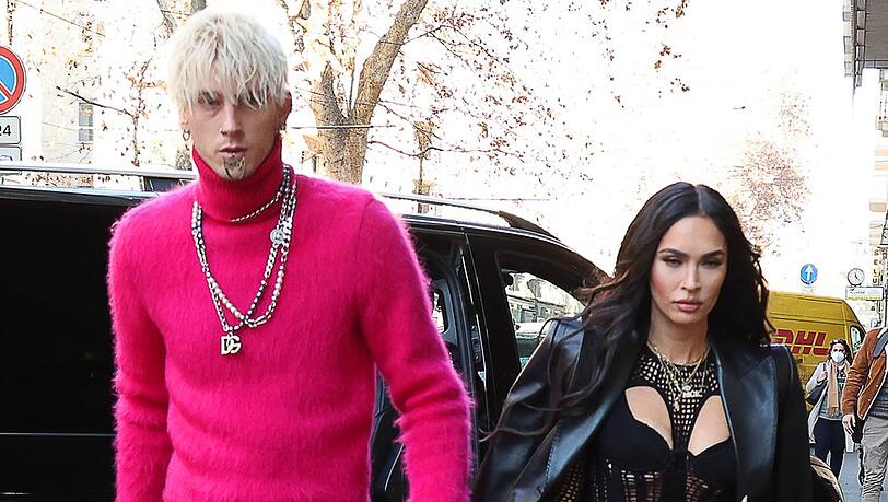 Megan Fox und Machine Gun Kelly in Mailand.