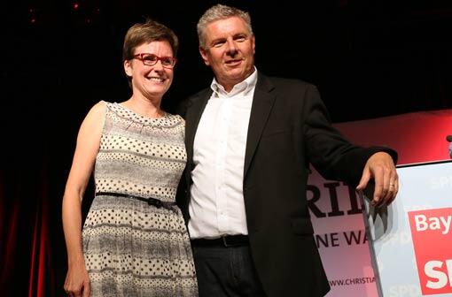 Isabell Zacharias mit Dieter Reiter