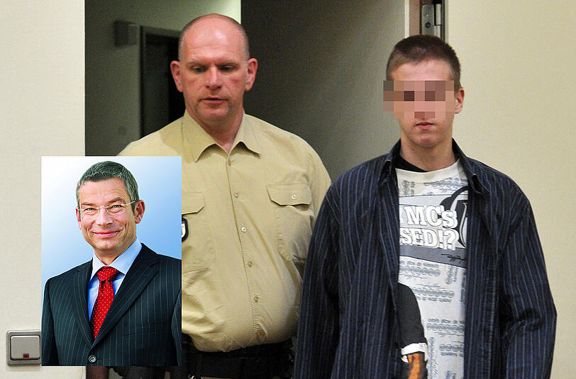 Der Brunner-Mörder muss wohl seine Haftstrafe komplett absitzen (Hier: Bei seiner Verurteilung).