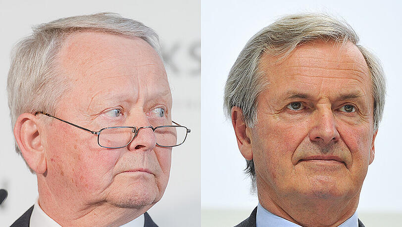 Zwei große Namen im VW-Konzern: Die Aufsichtsräte Wolfgang Porsche (73) und Hans Michel Piëch (74) Zwei große Namen im VW-Konzern: Die Aufsichtsräte Wolfgang Porsche (73) und Hans Michel Piëch (74)