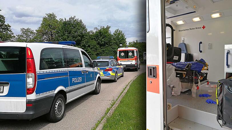 Der Verletzte randalierte im Rettungswagen und zerstörte unter anderem die Trage.
