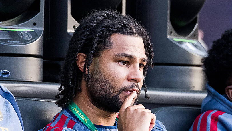 Zurück auf dem Trainingsplatz: Serge Gnabry. Zurück auf dem Trainingsplatz: Serge Gnabry.