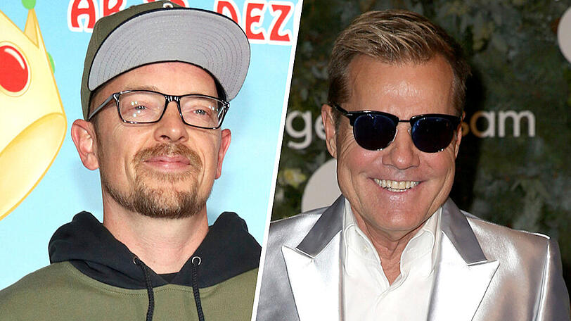Jan Delay (li.) und "Unglücksbringer" Dieter Bohlen