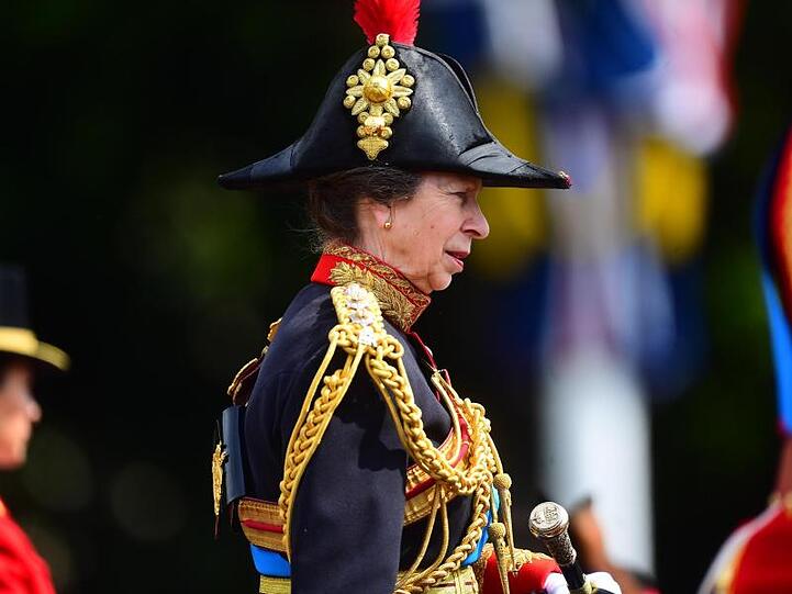 Prinzessin Anne hoch zu Ross.