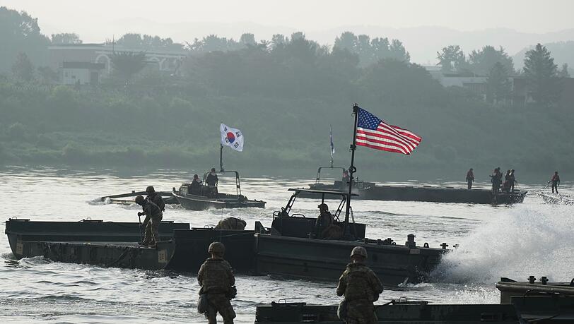 Jedes Jahr führen Streitkräfte Südkoreas und der USA gemeinsame Militärübungen durch. (Archivbild) Jedes Jahr führen Streitkräfte Südkoreas und der USA gemeinsame Militärübungen durch. (Archivbild)