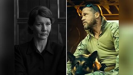 Sandra H&uuml;ller als Erika Mann und Mann mit Hund: "Vaterland" trifft auf "Eiserne Wildnis" mit Brad Pitt.
