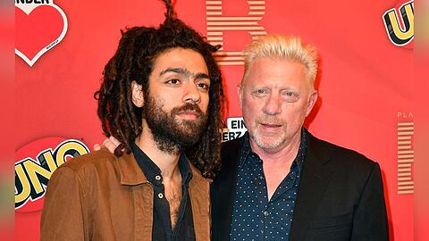 Noah und Vater Boris Becker zusammen bei einer Veranstaltung.